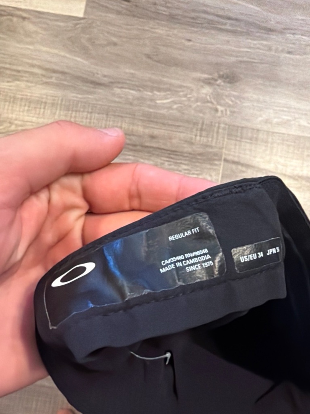 Oakley Black Men's Athletic Shorts with Subtle Logo - Picture 3 of 4